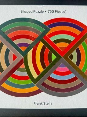 Frank Stella Multicolor Shaped Puzzle - Vibrant Concentric Design